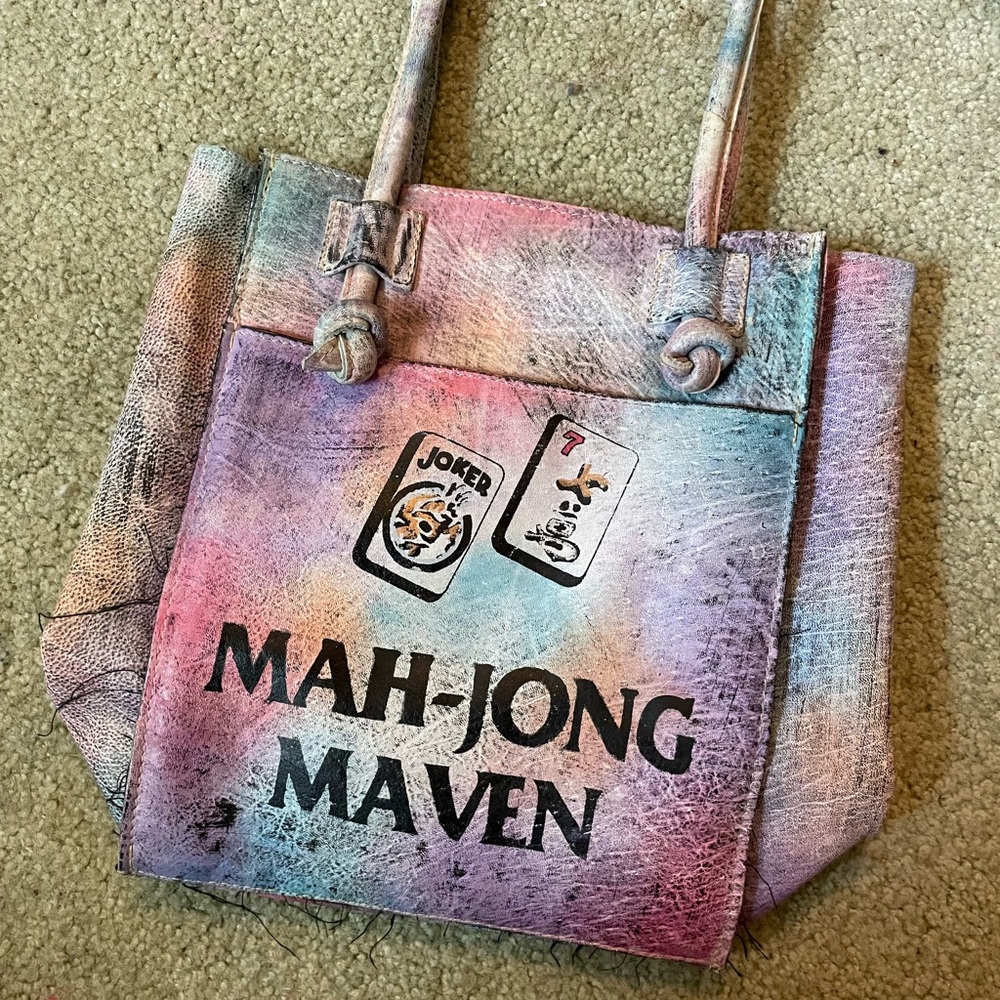 the animal | hand painted leather | MAH-JONG MAVEN handbag